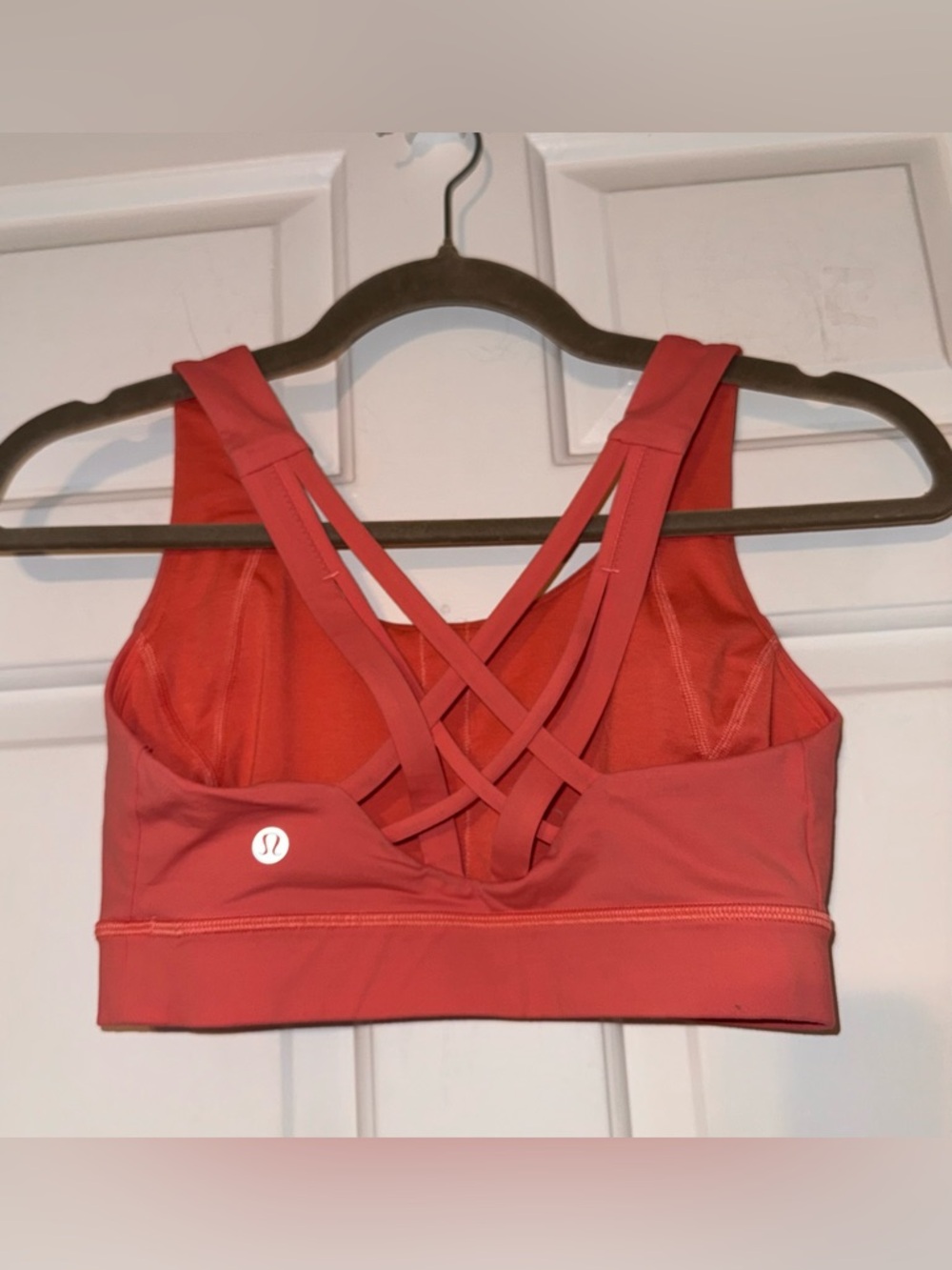 Lululemon Free to Be Elevated Bra in raspberry cream coral orange pink DD/E 4 - Picture 7 of 11